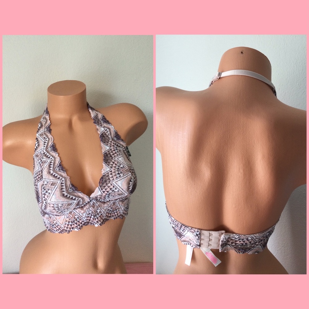 Victoria’s Secret PINK halter unlined brace bralette